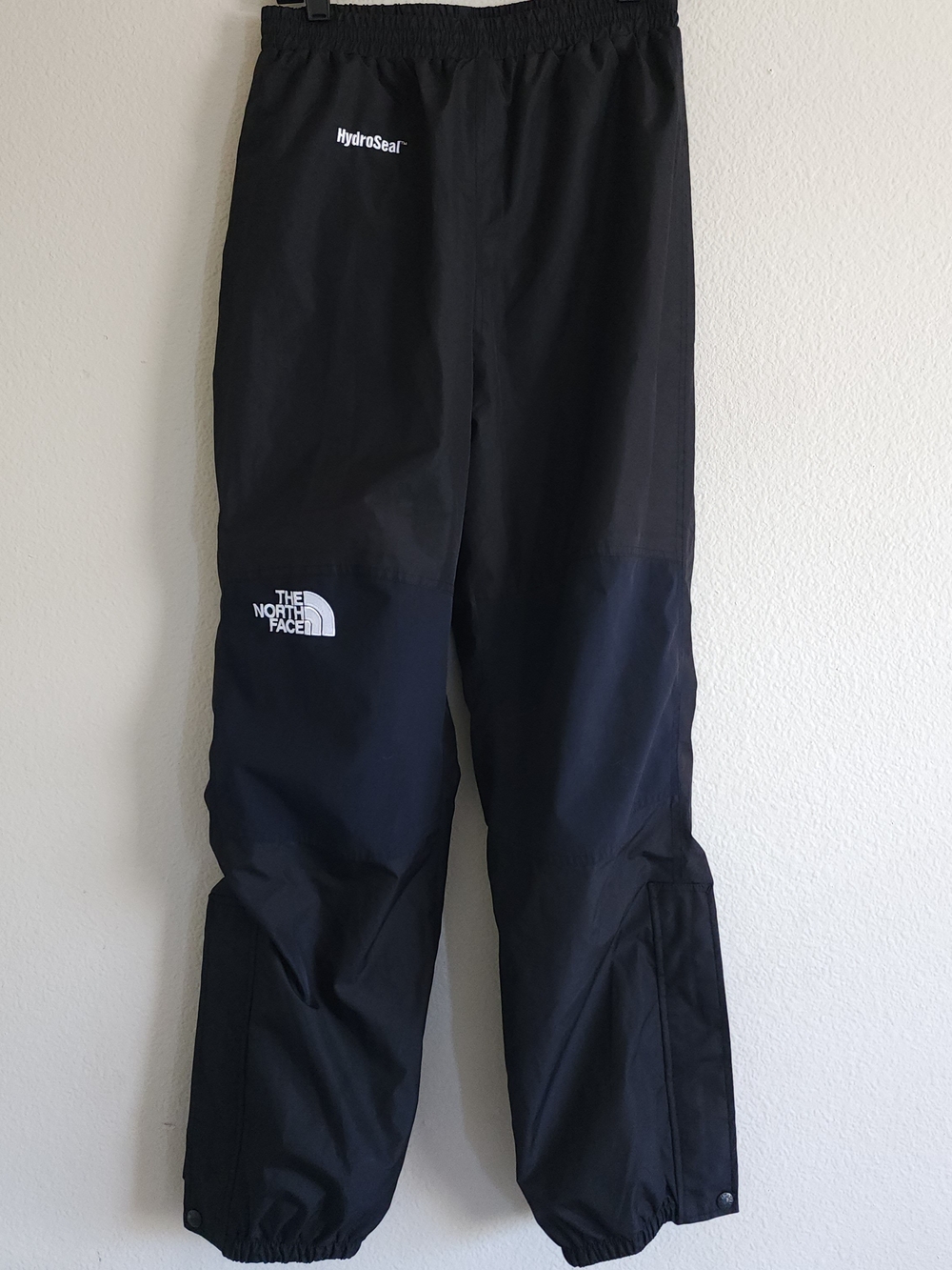 THE NORTH FACE HydroSeal Rain Pants Women's Medium Black Waterproof Packable
